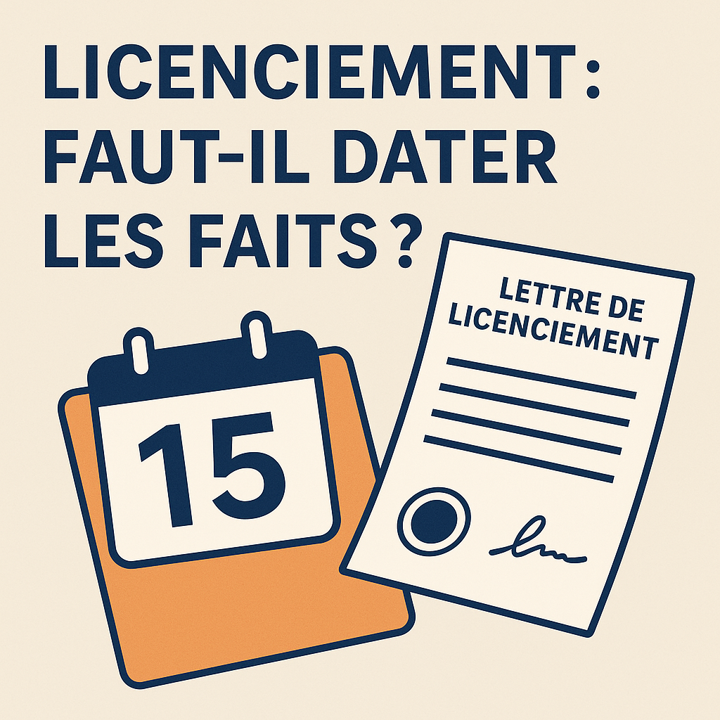 licenciement date faits