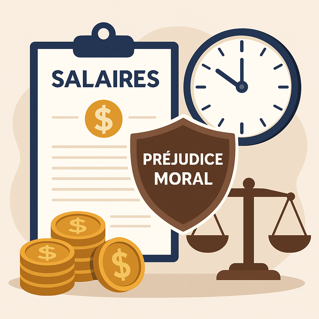Préjudice moral salaire en retard Préjudice moral salaire retard