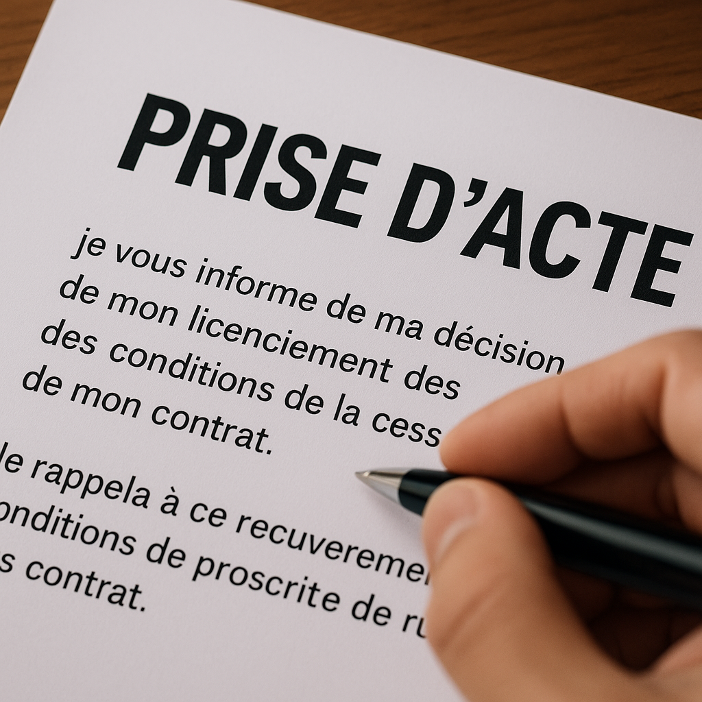 prise d'acte