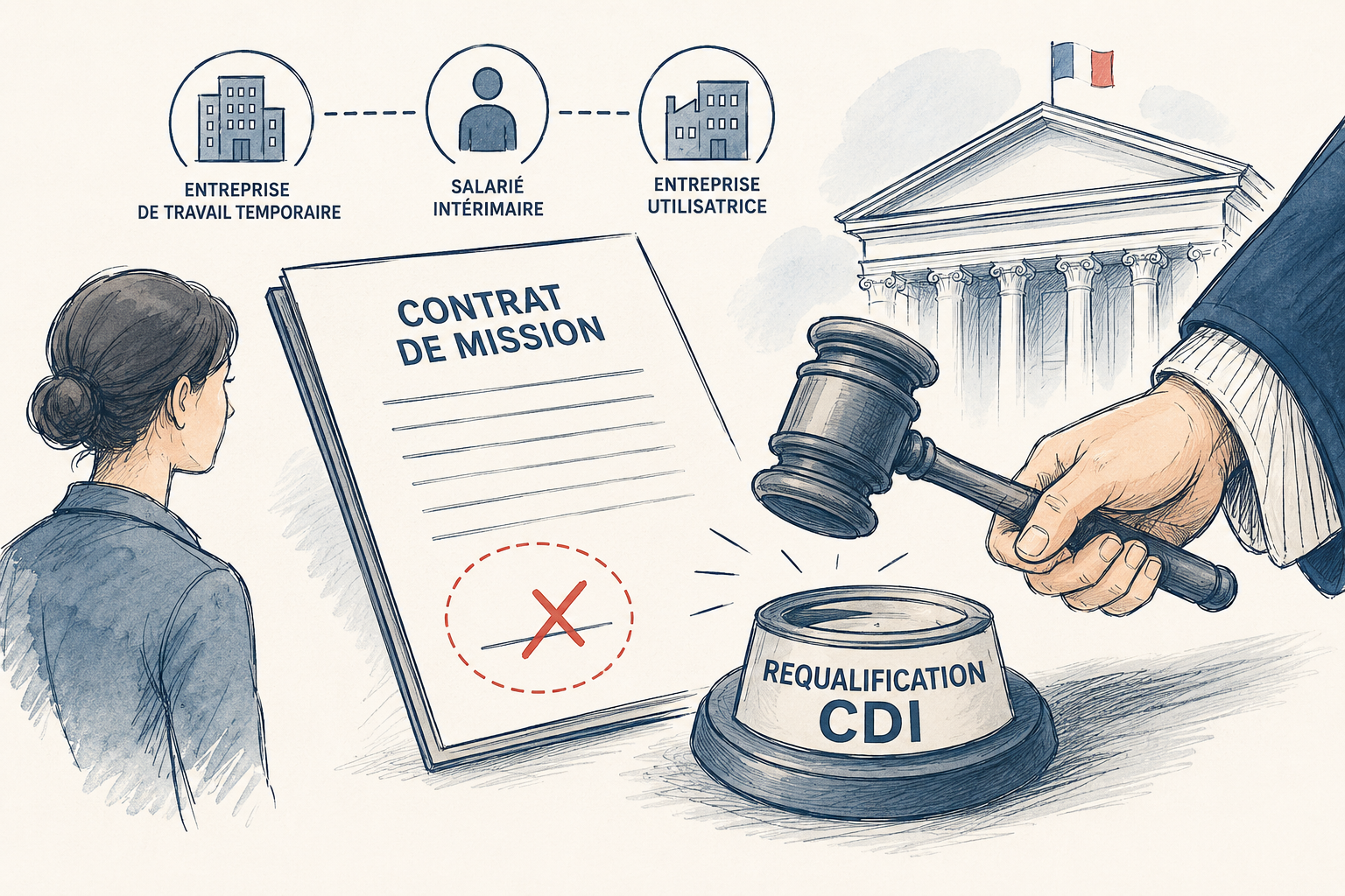 Requalification des contrats de mission en CDI