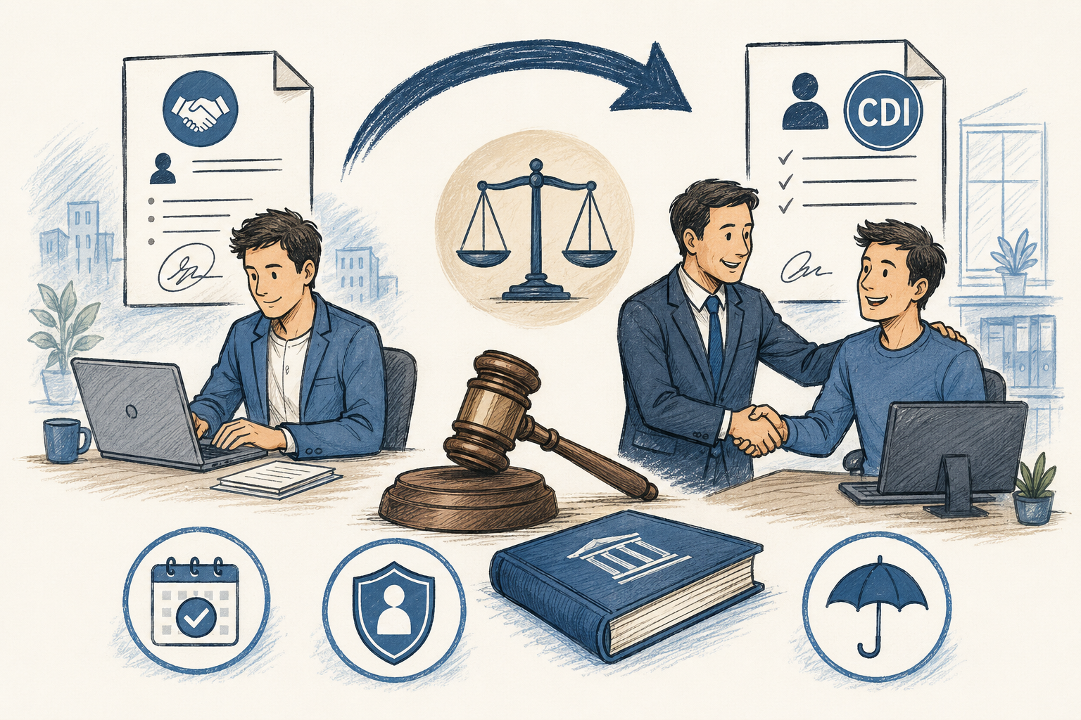 Requalification des contrats de prestation de services en CDI